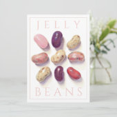 TIC TAC TOE JELLY BEANS 5x7フラットカード 招待状 (スタンド正面)
