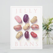 TIC TAC TOE JELLY BEANS 6.5x8.75フラットカード 招待状 (スタンド正面)