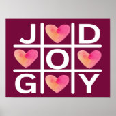 Tic Tac Toe Joy and God Christian Faith ポスター (正面)