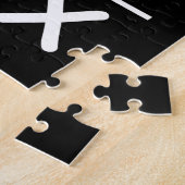 Tic Tac Toe Love勝利誕生日バレンタインデー ジグソーパズル (側面)