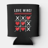 Tic Tac Toe Love勝利誕生日バレンタインデー 缶クーラー (裏面)
