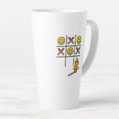 Tic Tac Toe Mug カフェラテマグ (右アングル)