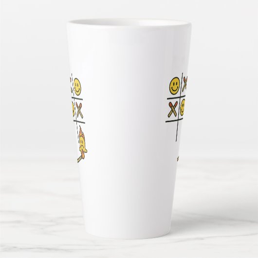Tic Tac Toe Mug カフェラテマグ (正面)