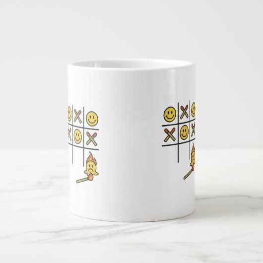 Tic Tac Toe Mug ジャンボコーヒーマグカップ (正面)