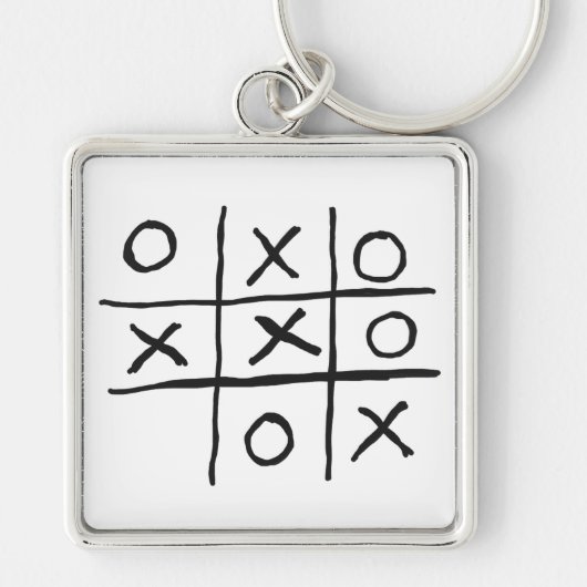 Tic Tac Toe NoughtsとCrosses キーホルダー (正面)