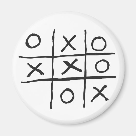 Tic-Tac-Toe-NoughtsとCrosses マグネット (正面)
