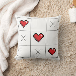 Tic-Tac-Toe of Love | Gamer Lover | Valentine's da クッション