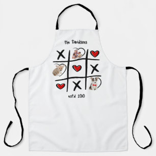 Tic-Tac-Toe Pet Loverの写真と名前 エプロン