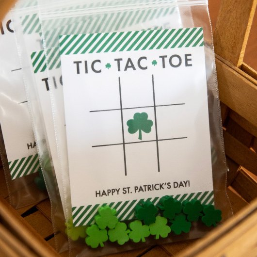 Tic Tac Toe St. Patrick's Dayカード子供へ ノートカード