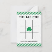 Tic Tac Toe St. Patrick's Dayカード子供へ ノートカード (正面)