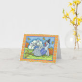 TIC TAC TOE TURKEY THANKSGIVINGグリーティングカードバンク カード (黄色い花)