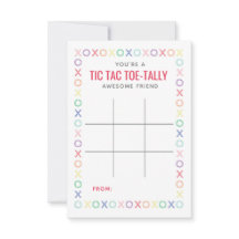 Tic Tac Toe Valentineカードまたはラベル