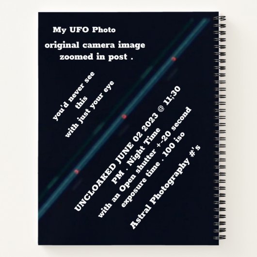 TIC-TAC UFO ノートブック (裏面)