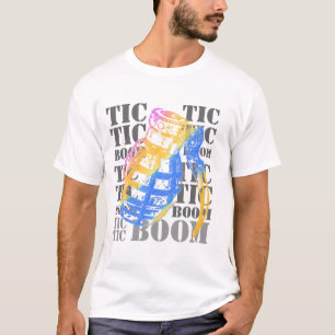 、tic tic、ブームの手榴弾のティー tシャツ