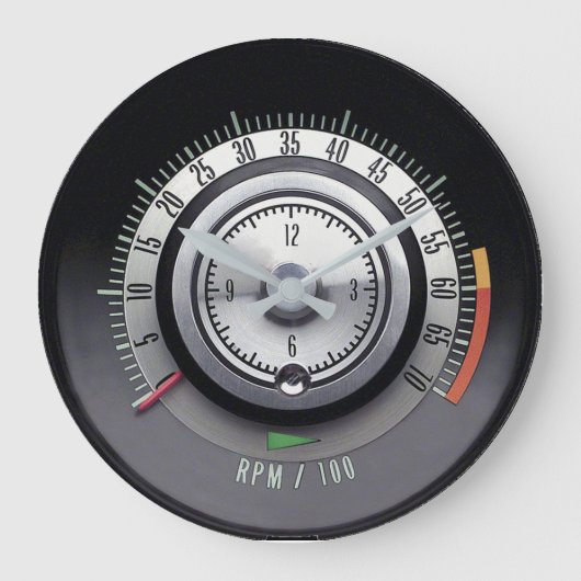 Tic-Toc-Tach GM Chevy Wall Clock ラージ壁時計 (正面)