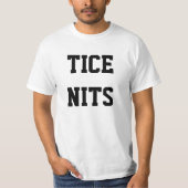 TICEのNIT。 おもしろいなTシャツ Tシャツ (正面)