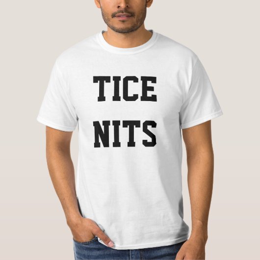 TICEのNIT。 おもしろいなTシャツ Tシャツ (正面)