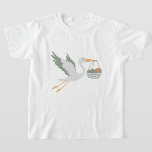 Tichert 子供 コウノトリ tシャツ (レイダウン)