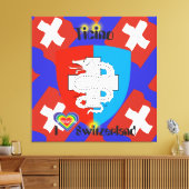 Ticino Schweiz Suisse Svizzera Svizra Leinwand キャンバスプリント (インサイチュ (リビング))