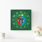 Ticino Schweiz Suisse Svizzera Svizra Uhr スクエア壁時計 (ホーム)