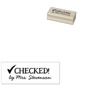 Tick Approved Classroom Checked Homework先生 ラバースタンプ (押印)