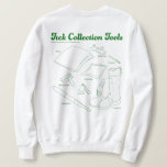 Tick Collection Tools スウェットシャツ<br><div class="desc">このTシャツは、ダニの研究・採集を行うフィールドワーカーのためにデザインされた特別な一枚です。

前面の左胸には、クラシックな雰囲気の「Tick Researcher（ダニ研究者）」ロゴをシンプルに配置。背面には、ダニ採集に欠かせない道具たち（フランネル、ピンセット、採集チューブ、ブーツなど）をわかりやすく描いたイラストを大きくプリントしました。

🔬 フィールドで本当に役立つ装備を図解で紹介！
🧪 研究者・昆虫好き・アウトドア愛好家におすすめ
👕 ソフトで着心地の良い生地、普段使いにも◎

自然の中で活躍するあなたをサポートする、実用性とユーモアを兼ね備えたTシャツです。
「研究者魂」をさりげなくアピールしてみませんか？</div>