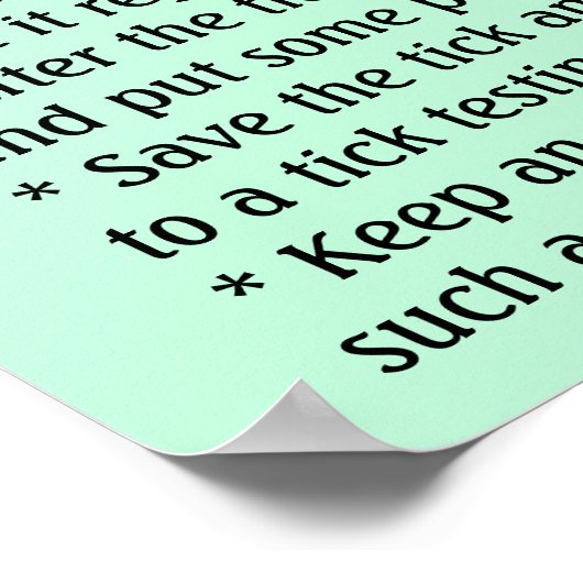 Tick Educationalの削除方法 ポスター (角)