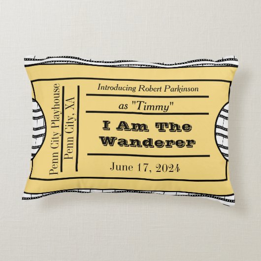 Ticket初日の首相 アクセントクッション (裏面)