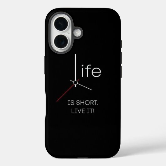 Ticking Truth:人生は短いスマホケース Case-Mate iPhoneケース (裏面)