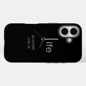 Ticking Truth:人生は短いスマホケース Case-Mate iPhoneケース (裏面 (横))