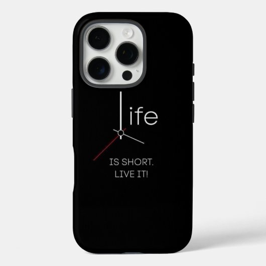 Ticking Truth:人生は短いスマホケース Case-Mate iPhoneケース (裏面)