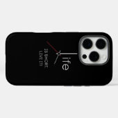 Ticking Truth:人生は短いスマホケース Case-Mate iPhoneケース (裏面 (横))