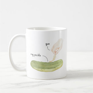 Tickle My Pickle おもしろい Water Color Art コーヒーマグカップ