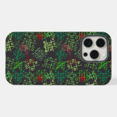 ticktoe pattern.GREEN.B2 DGrey BG iPhoneケース (裏面横)