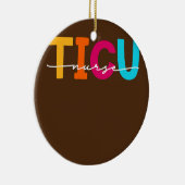 TICUナーストラウマICUナース女性救急室 セラミックオーナメント (右)