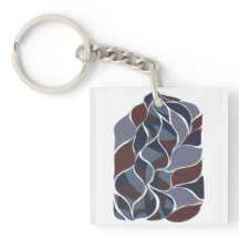 Tidal Echoes – Abstract Earth-Tone Art Tee | KRAAL