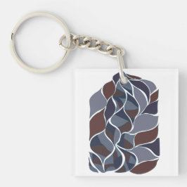 Tidal Echoes – Abstract Earth-Tone Art Tee | KRAAL キーホルダー