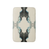 Tidal Echoes — Abstract Fluid Ink Pattern バスマット (正面縦)