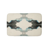 Tidal Echoes — Abstract Fluid Ink Pattern バスマット (正面)