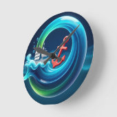 Tidal Force ラウンド壁時計 (傾斜)