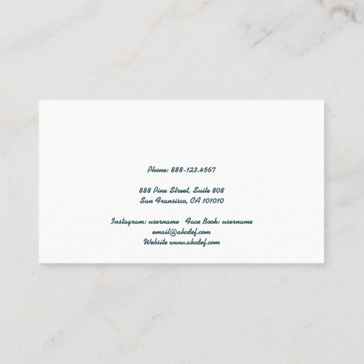 TIdal motion 名刺 (裏面)