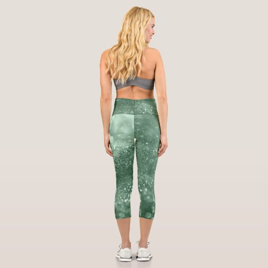 🌊💙 Tidal Motion Aquamarine カプリレギンス (裏面)