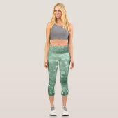 🌊💙 Tidal Motion Aquamarine カプリレギンス (正面)