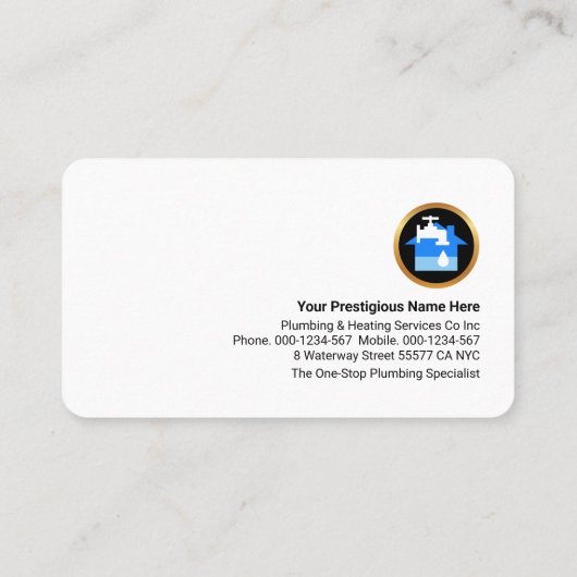 Tidal Wave Plumbing Waters 名刺 (裏面)