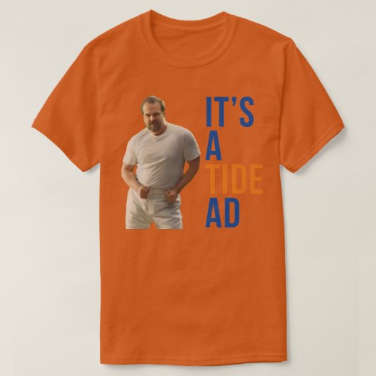 Tideの広告 スーパーボウルCM 2018 Tシャツ (デザイン正面)