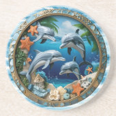 Tide Treasures Round Sandstone コースター (正面)