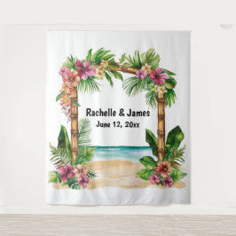 Tides of Love Arch Wedding Backdrop タペストリー