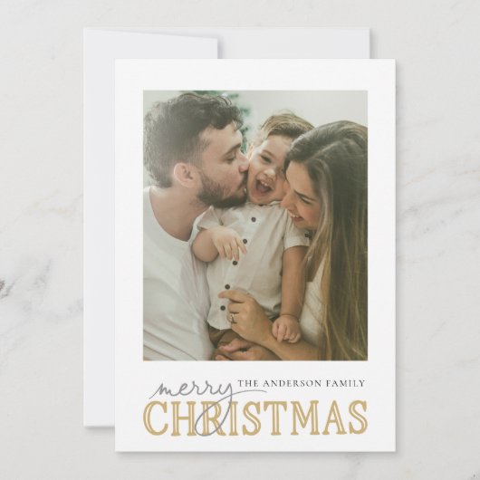 Tidings写真メリークリスマス シーズンカード (正面)