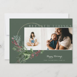Tidings賛美 Water Color緑のリース写真 シーズンカード