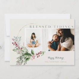 Tidings賛美 Water Color緑のリース写真 シーズンカード